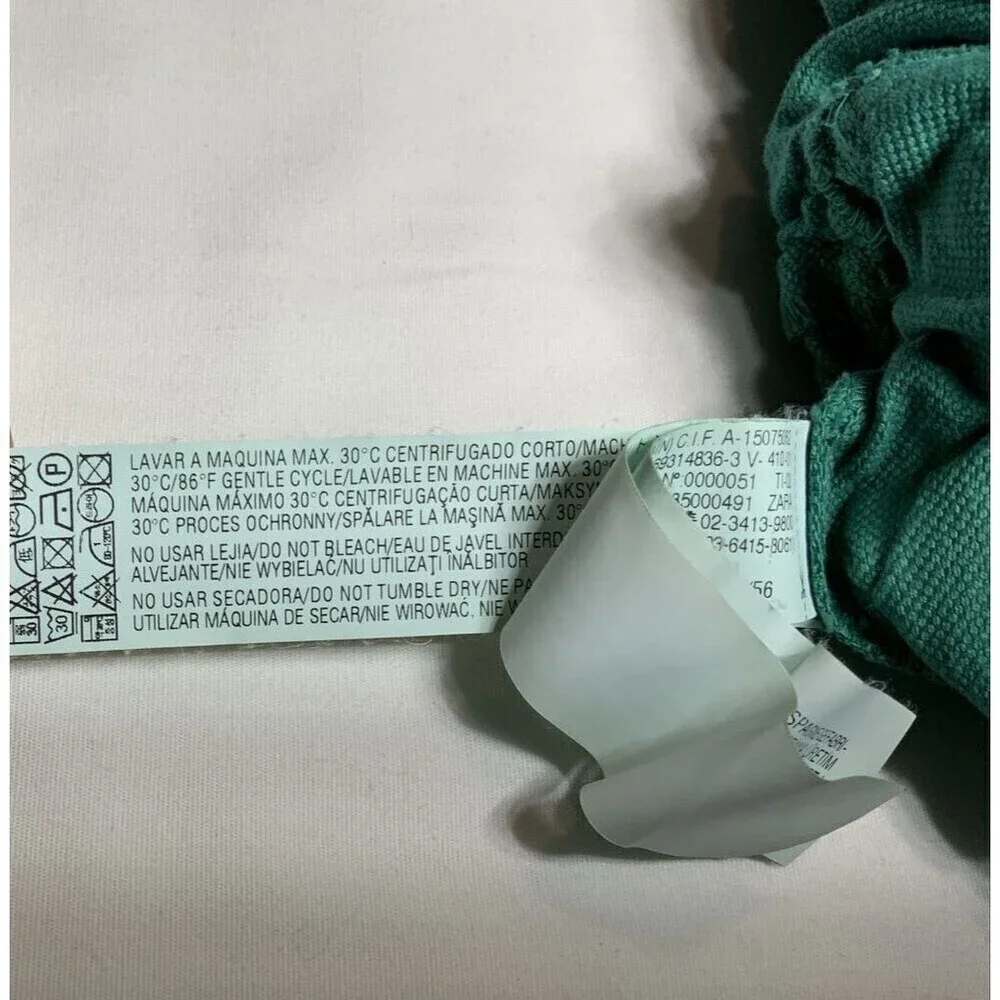 Zara Kids Romper Infant 1pc Cotton Linen Blend Green Size 18-24 Months